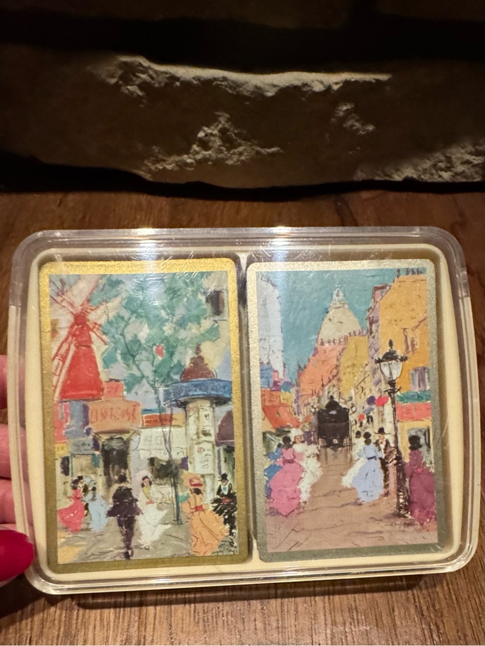 Vintage Style Parisian Street Complete Decks of Cards Jokers + Instruction Cards